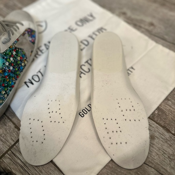 Golden Goose Multicolor tye dye and Crystal Superstars size 37 - Picture 10 of 12